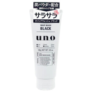 SHISEIDO UNO WHIP Wash Charcoal Face Wash BLACK 130G