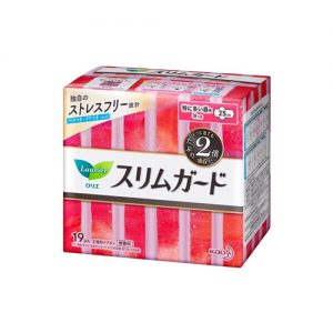 KAO Laurier Slimguard Day Pads With Wings 25cm 19pcs