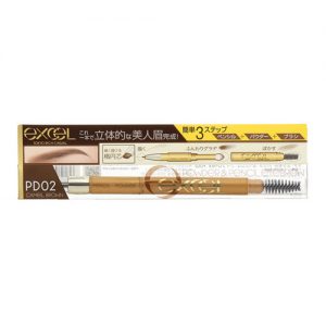 Sana Excel Powder & Pencil Eyebrow EX PD02 Camel Brown