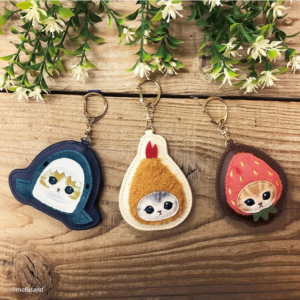 mofusand Key ring - soft (shrimp)